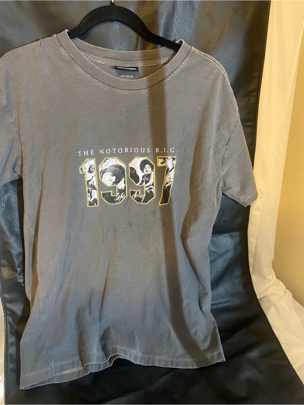 Gray The Notorious B.I.G. 1997 Graphic Short Sleeve Tee